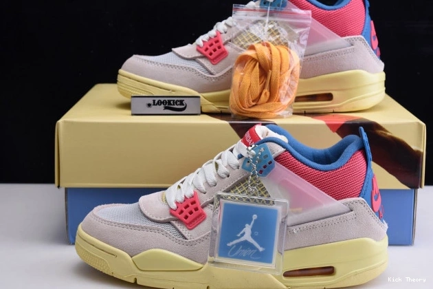 Kicktheory Air Retro 4 Jordan Ice Union Guava DC9533-800 0703